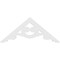 Ekena Millwork Pitch Robin Architectural Grade PVC Gable Pediment, 36"W x 15"H x 1"P (10/12) GPP036X015X100ROB - alternate 2